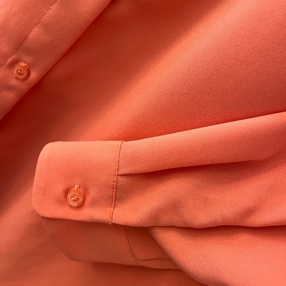 Alex Marie button up blouse, sz M, Coral color - Picture 4 of 5